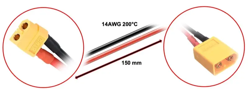 Charging Cable Xt60 Fits for Xt60 15cm – view 2