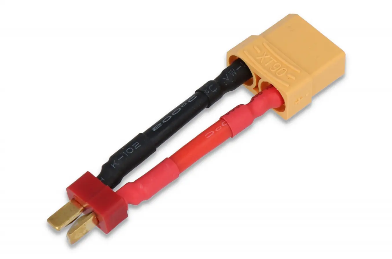 Adapter With Cable T-Plug (M) - Xt90 (F) 50mm