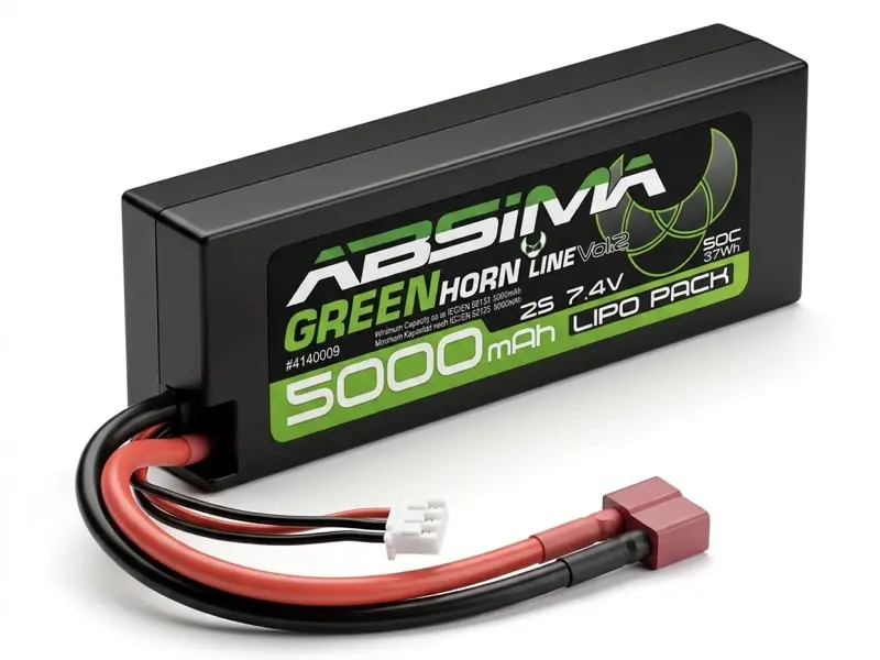 Greenhorn Lipo 2s/7.4v 50c 5000 Hc (T-Plug)