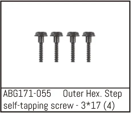 Outer Hex. Step Self-Tapping Screw M3*17 (4)
