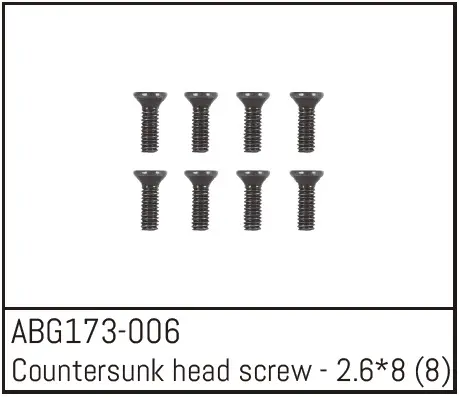 Flat Head Screw m2.3*6 (8)