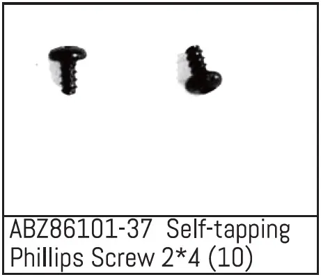 Self-Tapping Phillips Screw 2*4 - Mini Amt (10)