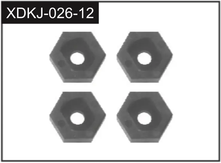 Hex Wheel Hubs (4)