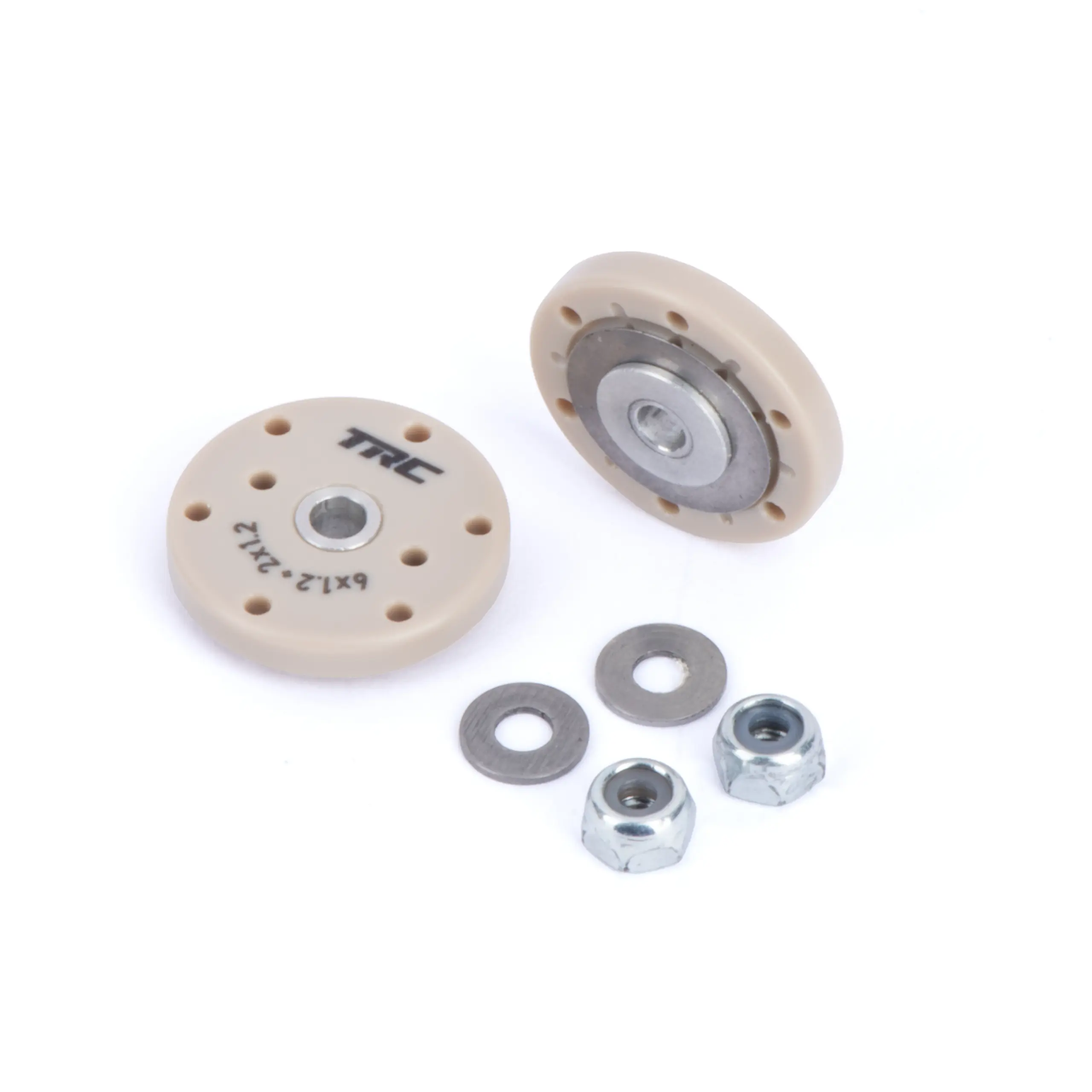 Valve shock pistons 6×1.2 + 2×1.2 Flat (O.D. 15.90mm/I.D. 2.6mm/H. 2.5mm)