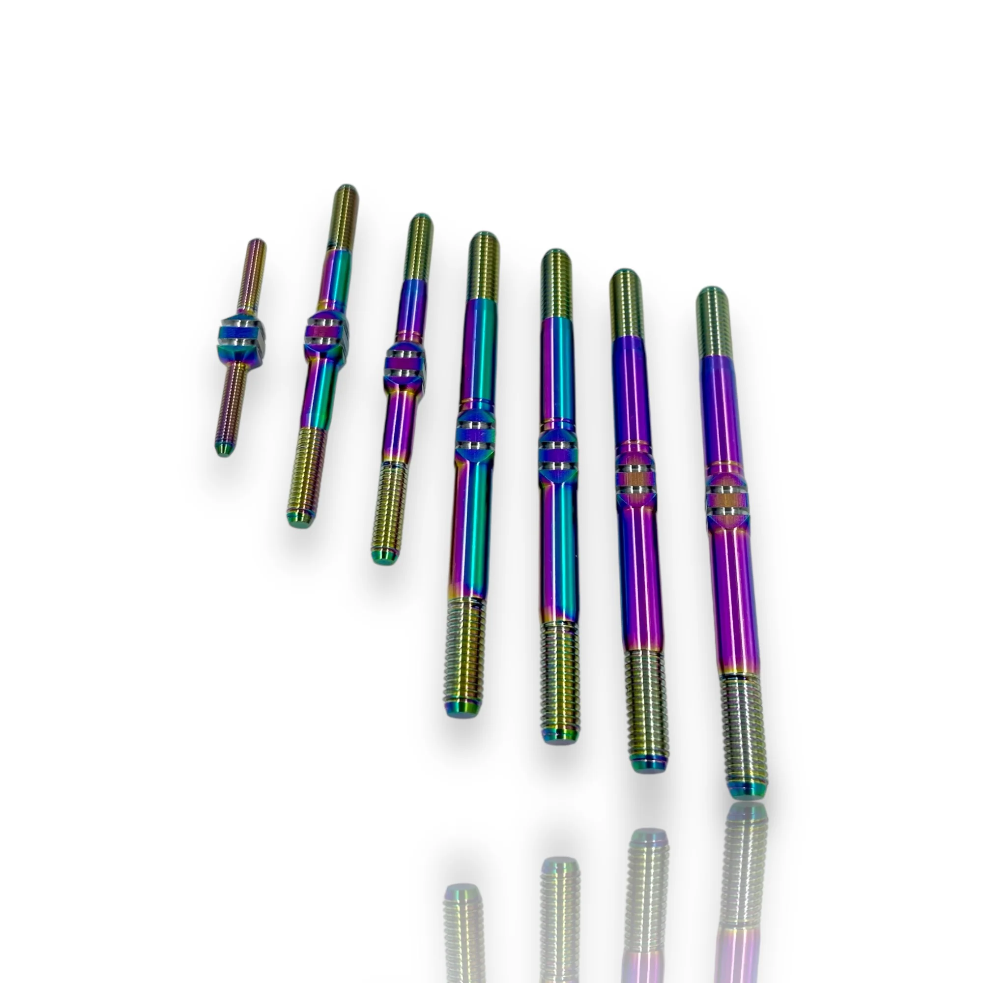 Tekno NB48/EB48 2.2 Titanium “Milled” Turnbuckles – Multiple Colours