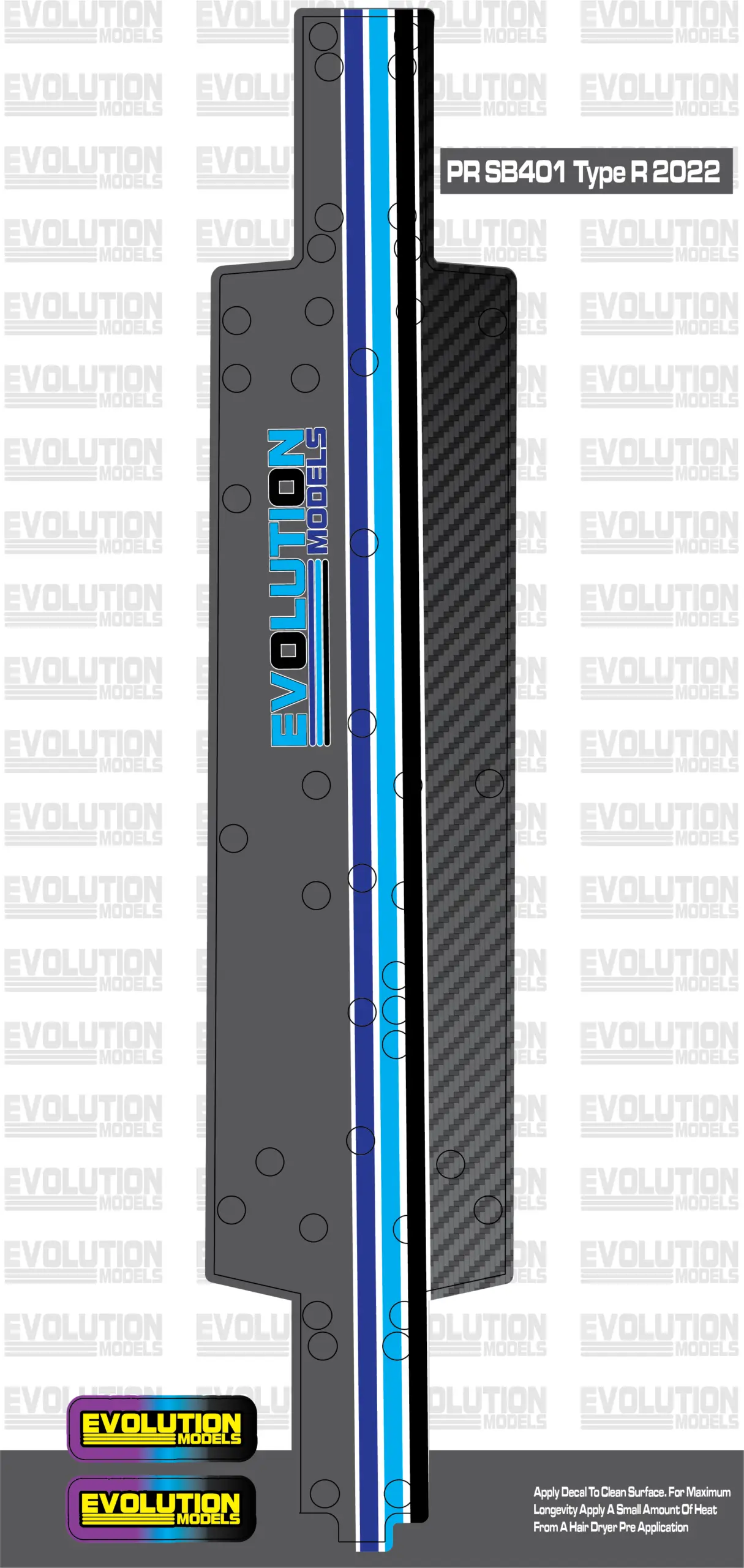ERP121 Chassis Skins (B6.4, LD2, S12-2, B6.4D, PR SB401, PR S1V4, LD3) – SB401