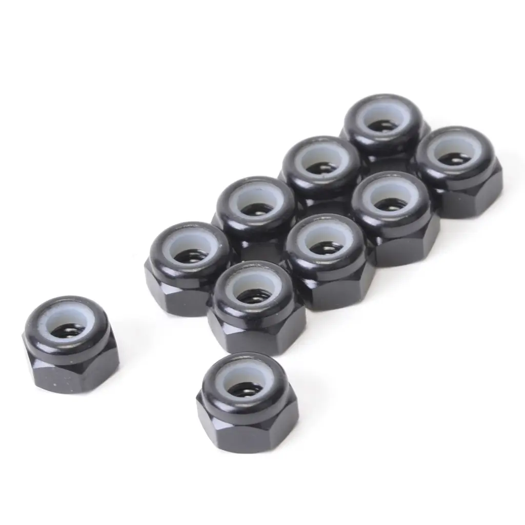 ERP – M3 Alloy Nyloc Nuts – Black – pk10