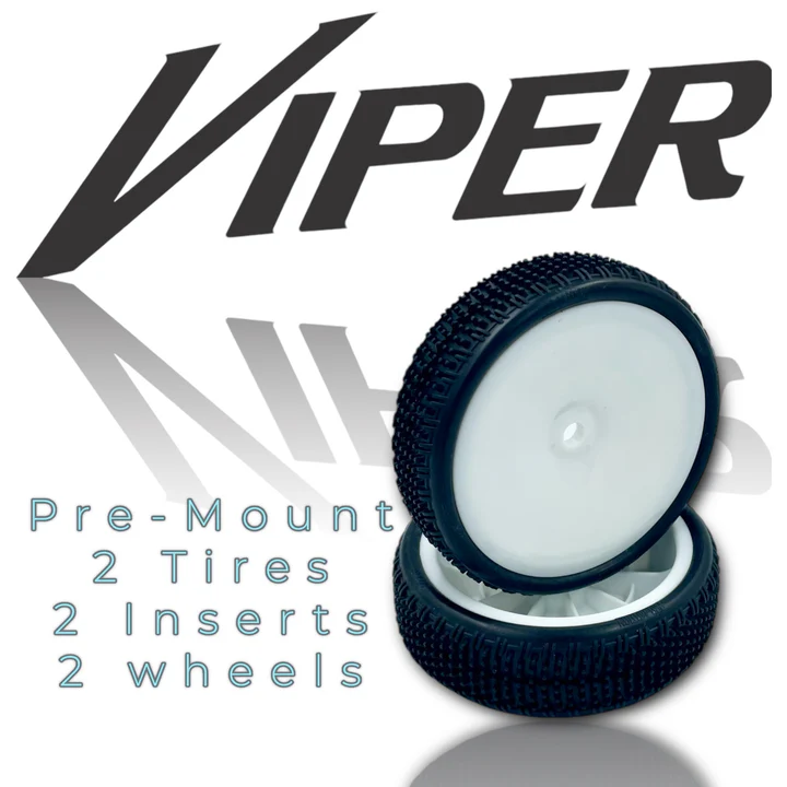 Pro-Motion Viper LP 2wd Slim Front Carpet Tyre Pre-Mount