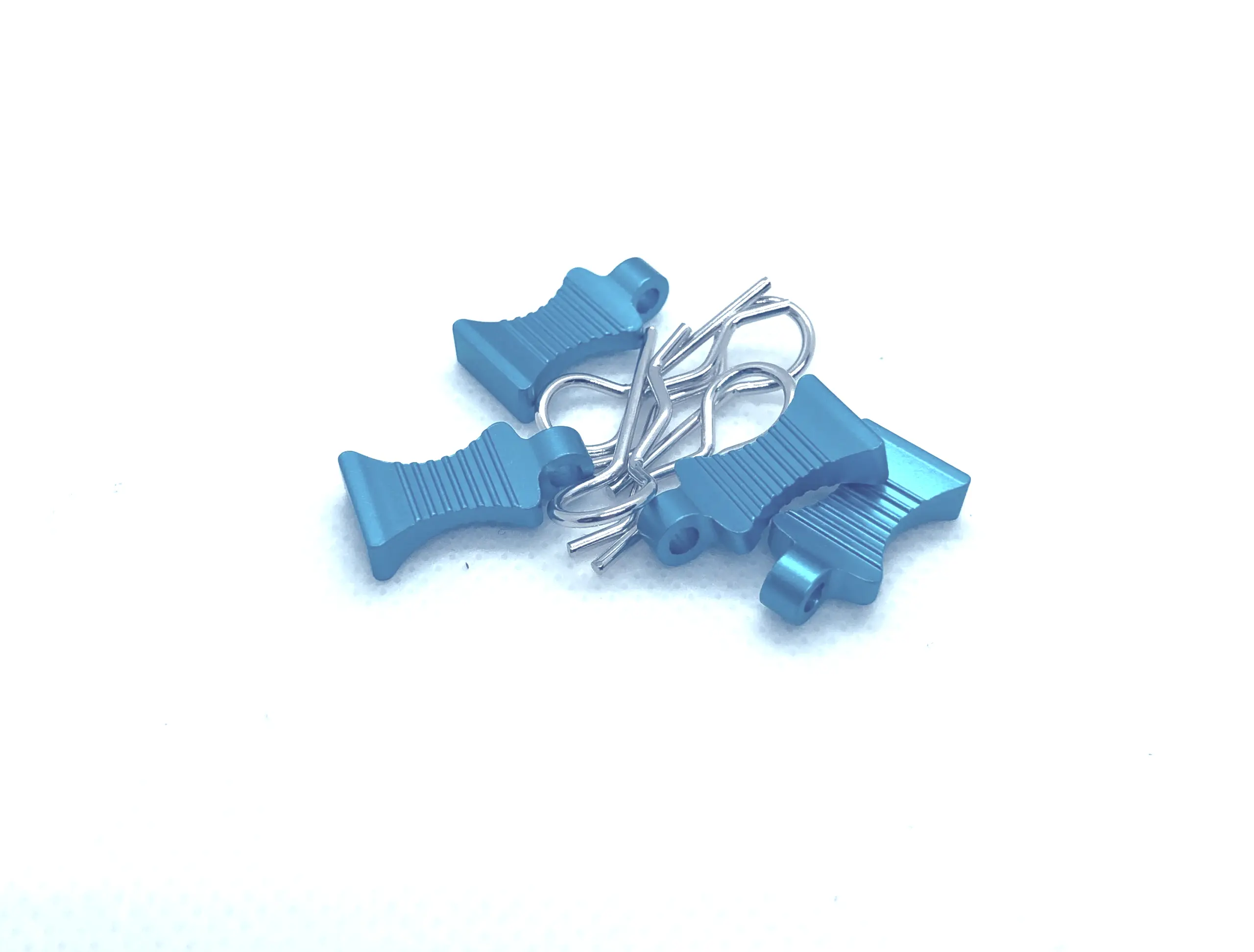 ERP Pro Alloy Easy Pull Body Clips (For 8th/10th Scale) 4pcs – Blue