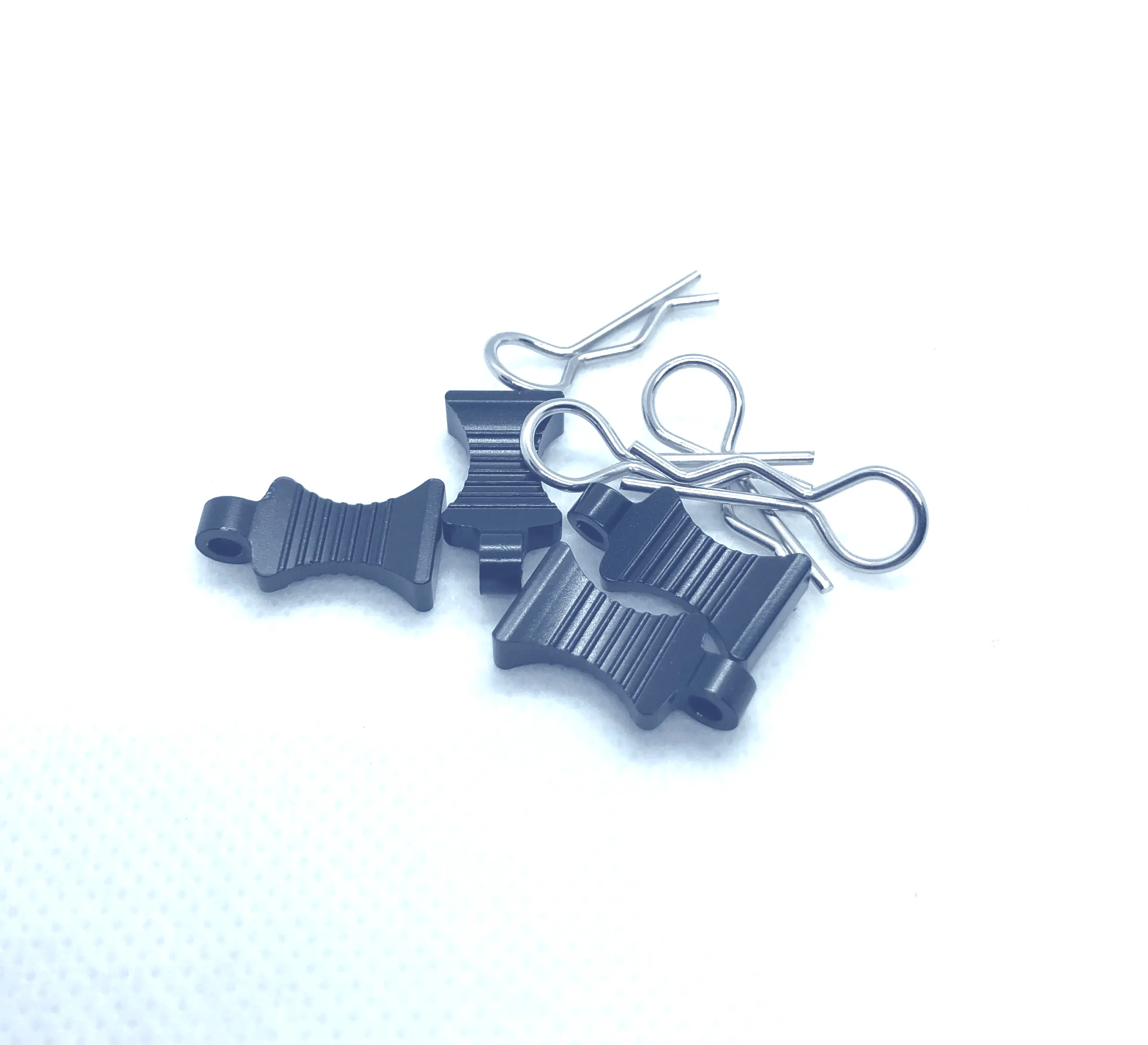 ERP Pro Alloy Easy Pull Body Clips (For 8th/10th Scale) 4pcs – Black