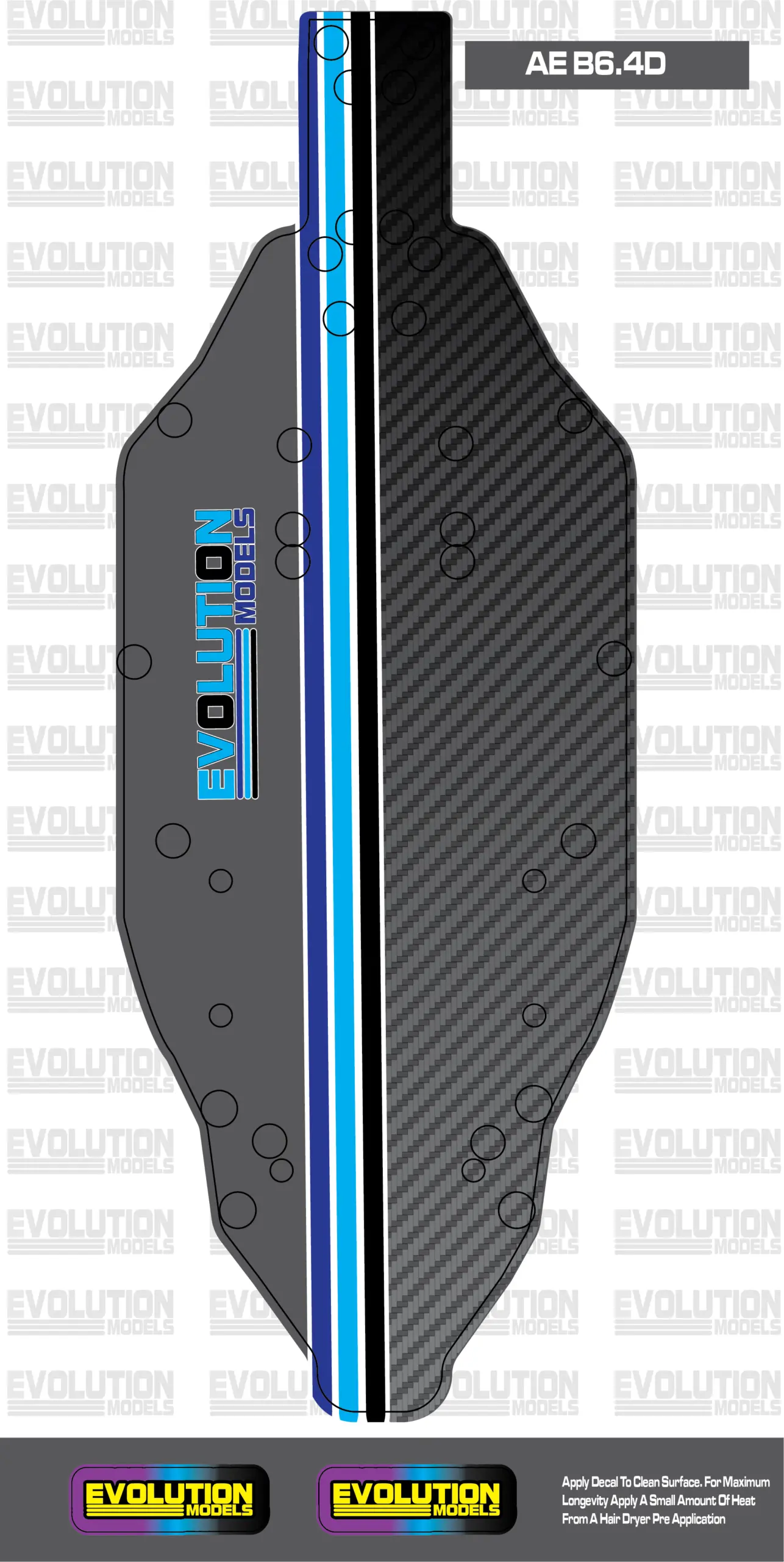 ERP121 Chassis Skins (B6.4, LD2, S12-2, B6.4D, PR SB401, PR S1V4, LD3) – B6.4D