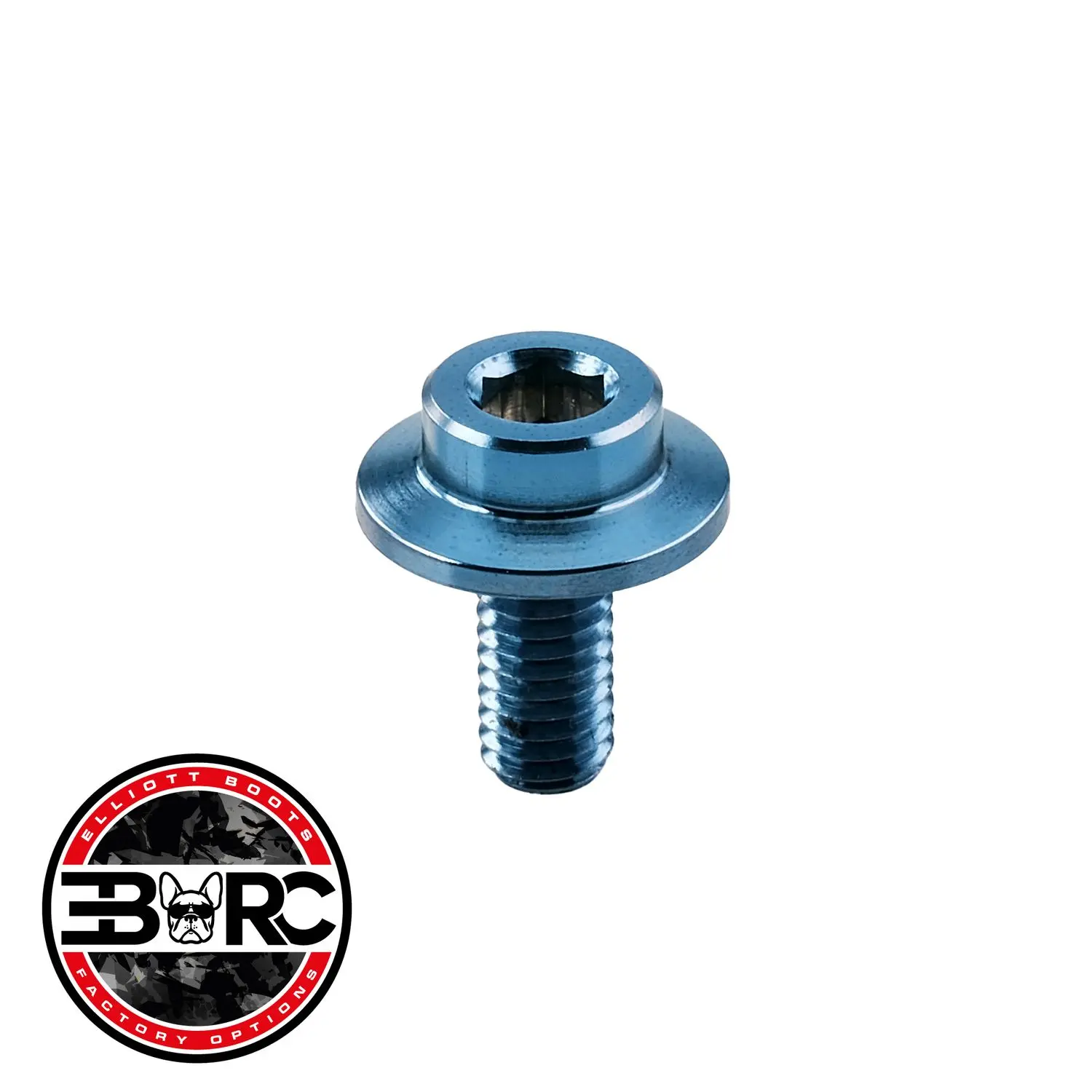 EBRC CLUTCH RETAINER SCREW TITANIUM OFF ROAD, LIGHT BLUE