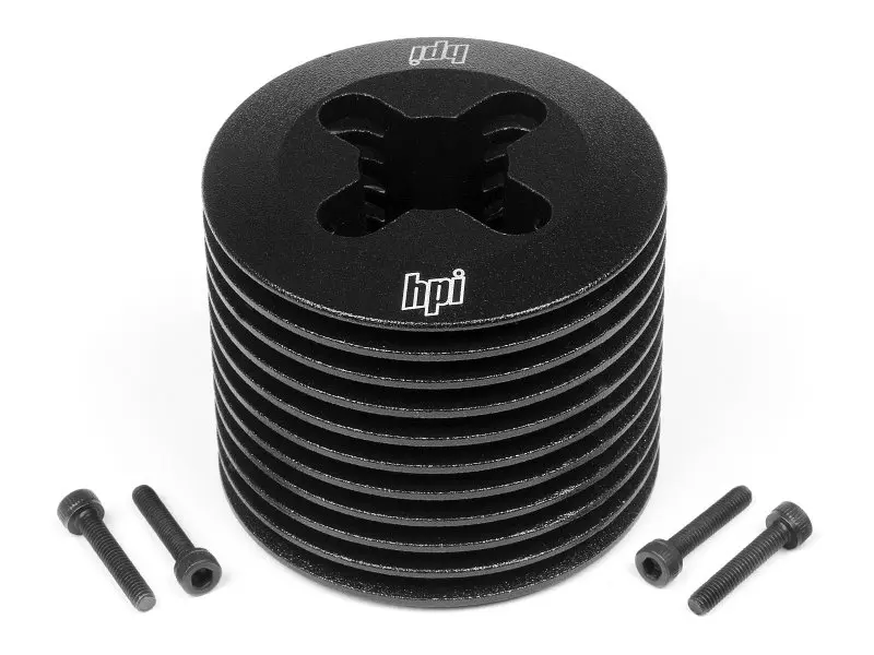 HPI Racing Aluminum Heatsink Head (Black/F3.5)