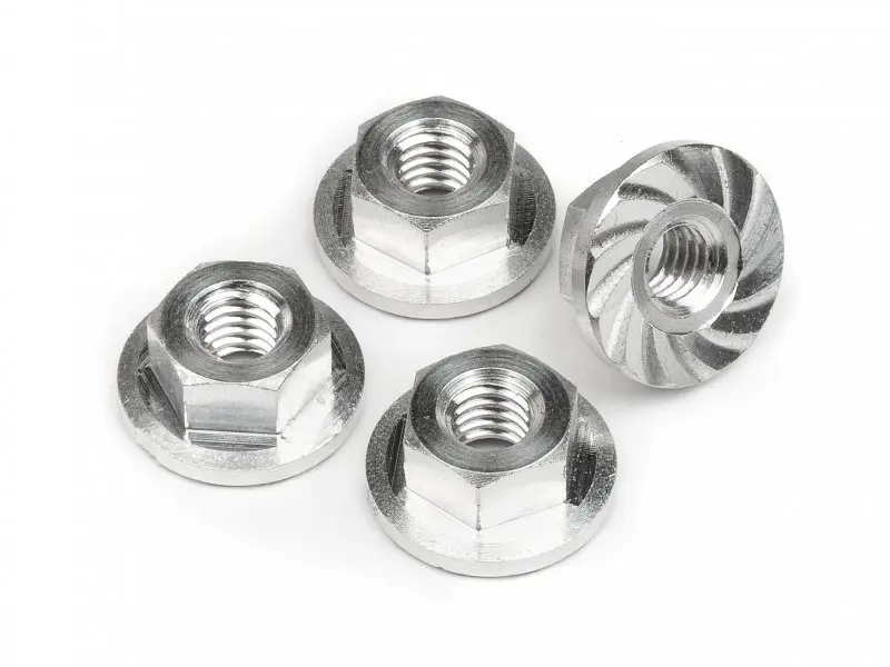 HPI Racing Serrated Flange Nut M4X10.8Mm (4Pcs)