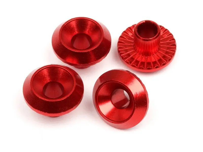 HPI Racing Wheel Washer (Red/4Pcs)