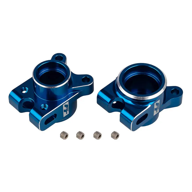 Team Associated Ft Rc10B7 Rear Hub Set Blue Aluminium