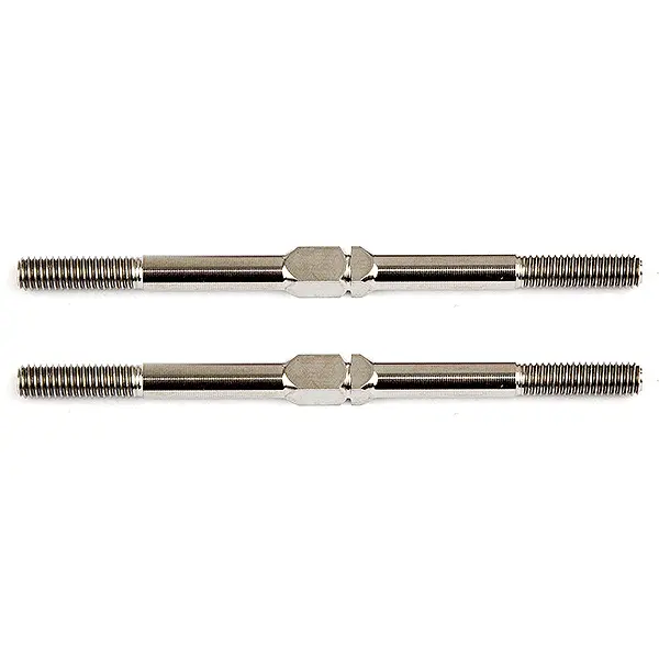 Team Associated Ft Titanium Turnbuckles 3X51Mm Silver (2)