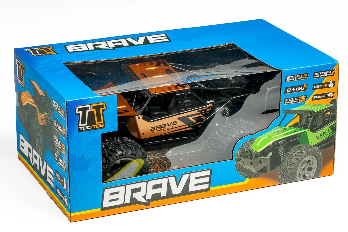 TEC-TOY Brave RC 1:12 2.4GHz 7.4V 500mAh Li-Ion - Orange