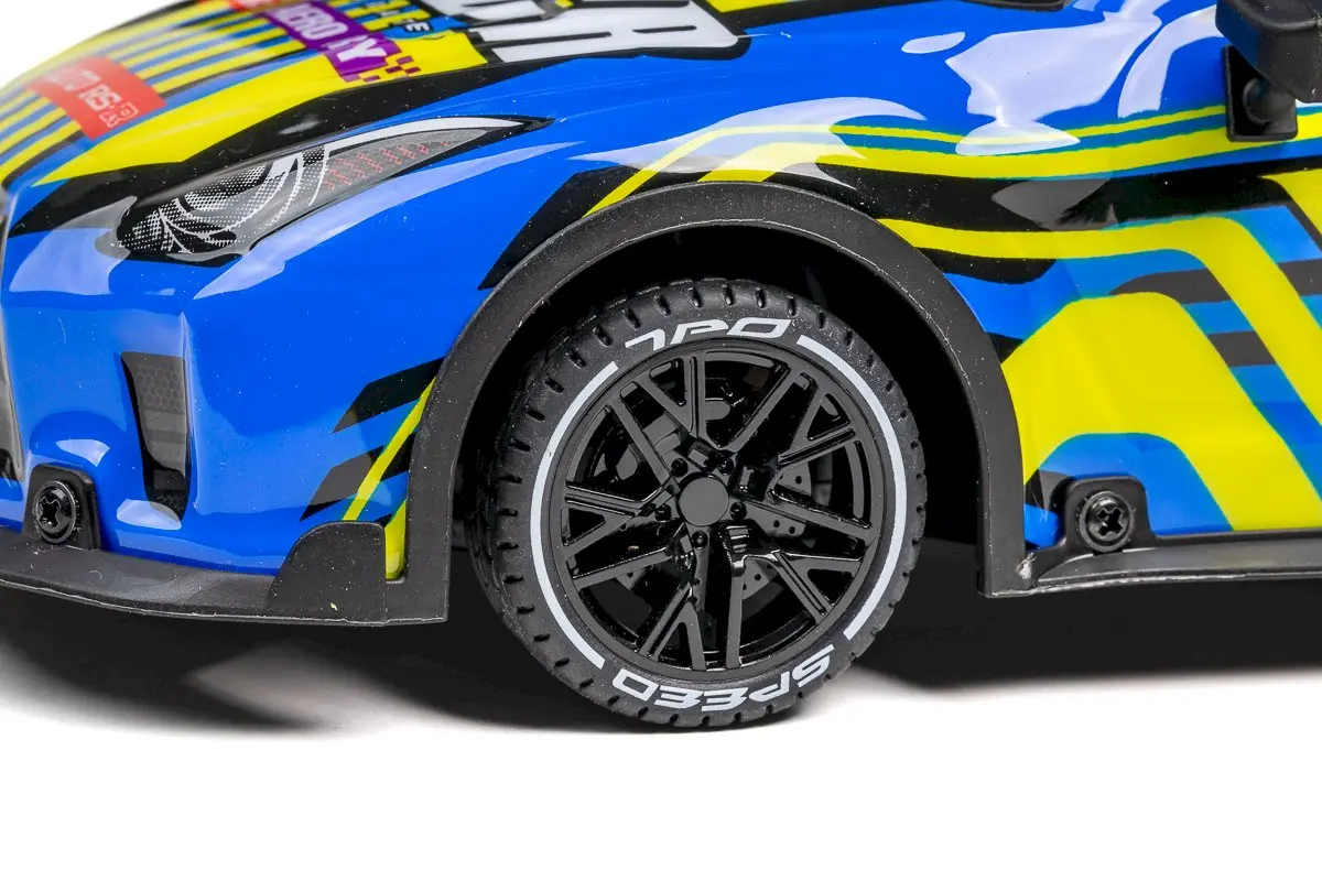 TEC-TOY Racer RC with Lights & Try Me 1:18 2.4GHz - Blue/Yellow