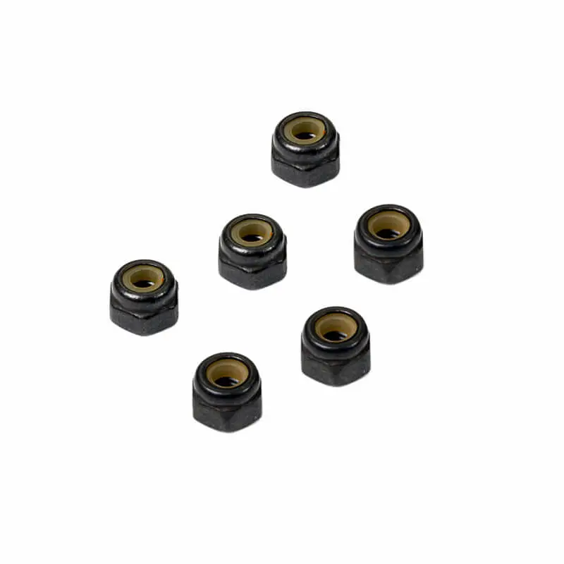 FTX Nylon Nut M3 (6pc) – Black