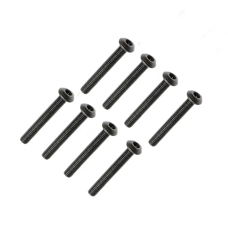 FTX Button Head Hex Screw M3 x 28mm (8pc)