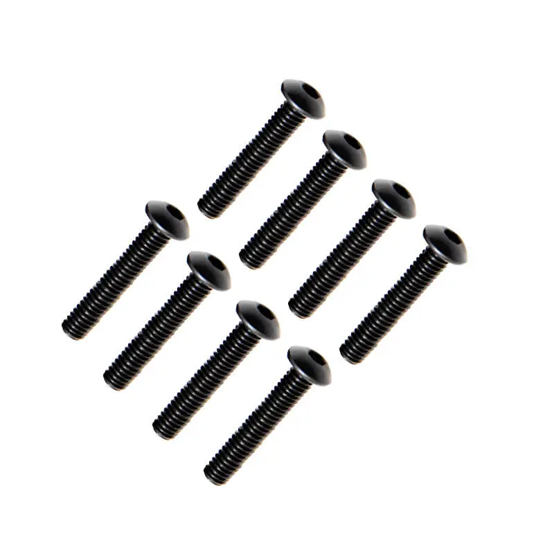 FTX Button Head Hex Screw M4 x 25mm (8pc)