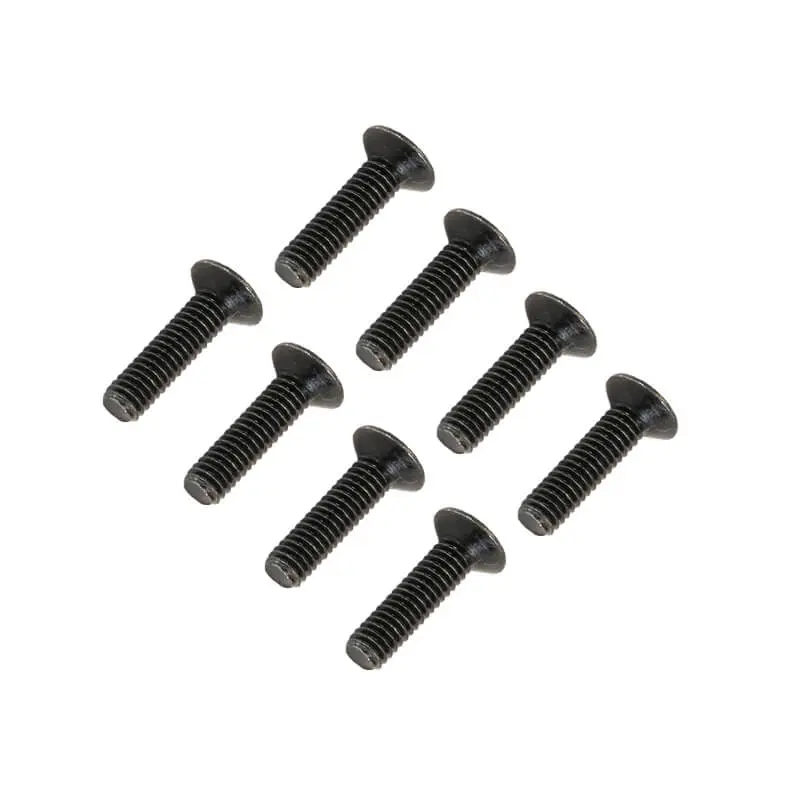 FTX Flat Head Hex Screw M3 x 10mm (8pc)