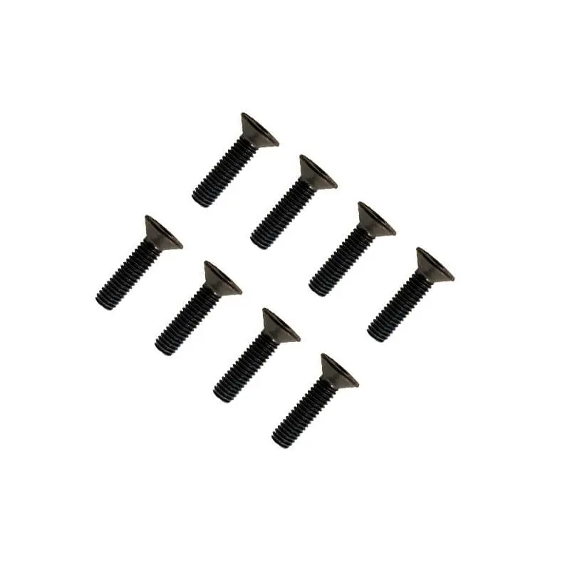 FTX Flat Head Hex Screw M4 x 12mm (8pc)