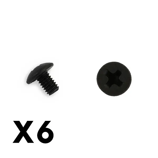 FTX Philips/Cross Head Hex Screw 6PCS M4*6