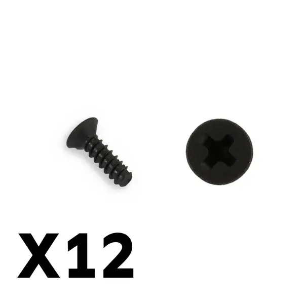 FTX Flat Head Self Tapped Screws M3 x 10