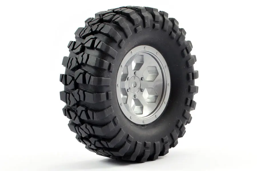 FTX Outback Spare Tyre Mount & Tyre/Wheel (Grey)