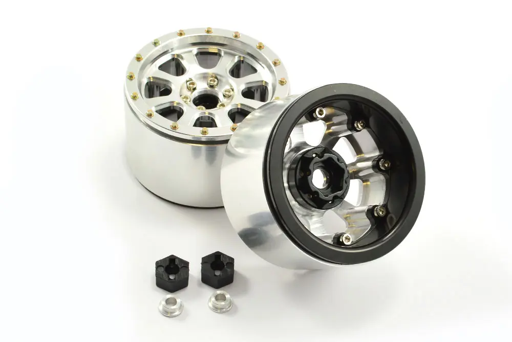 FTX Outlaw Aluminium Beadlock 2.2" Wheels (Pr)