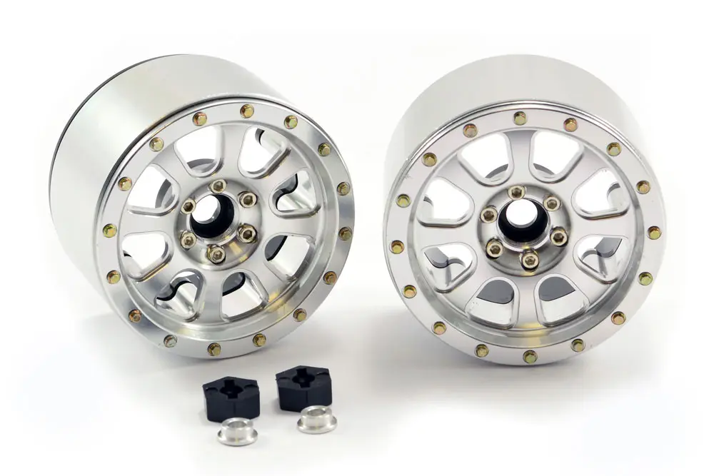 FTX Outlaw Aluminium Beadlock 2.2" Wheels (Pr)