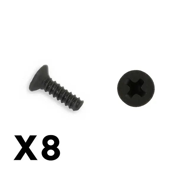 FTX Outback Mini 3.0 Flat Head Self Tapping Screw 1.7x6 (8pc)