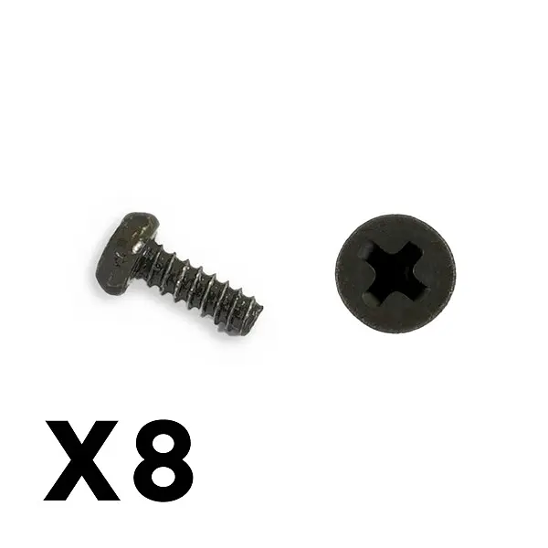 FTX Outback Mini 3.0 Round Hea D Self Tapping Screw 1.7x5 (8pc)