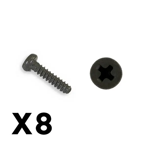 FTX Outback Mini 3.0 Round Head Self Tapping Screw 1.4x6 (8pc)