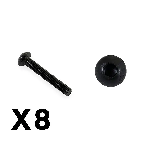 FTX Outback Fury Button Head 3 x 20mm Hex Screw (8pc)