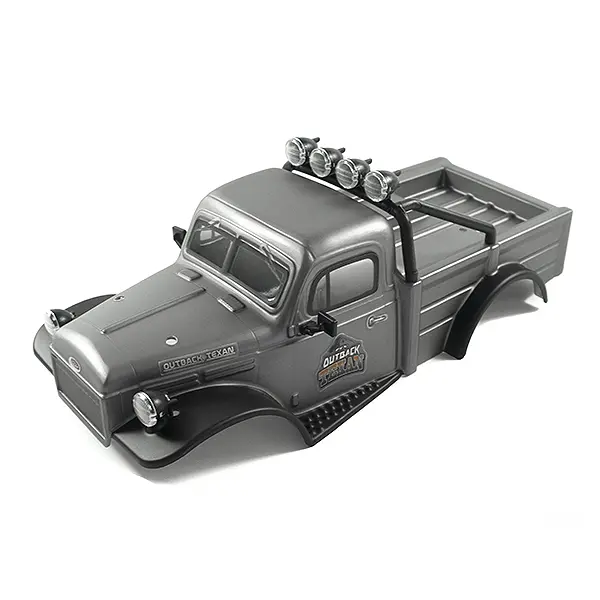 FTX Outback Mini x 2.0 Texan Matt Grey Complete Pre-Built Body