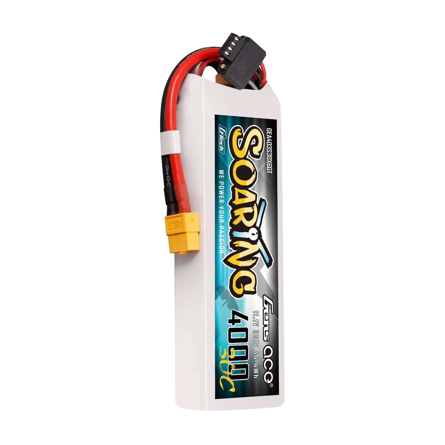 Gens Ace Soaring LiPo 3S 11.1V 4000mAh 30C (XT60) 136x42.5x22.5mm 290g G-Tech