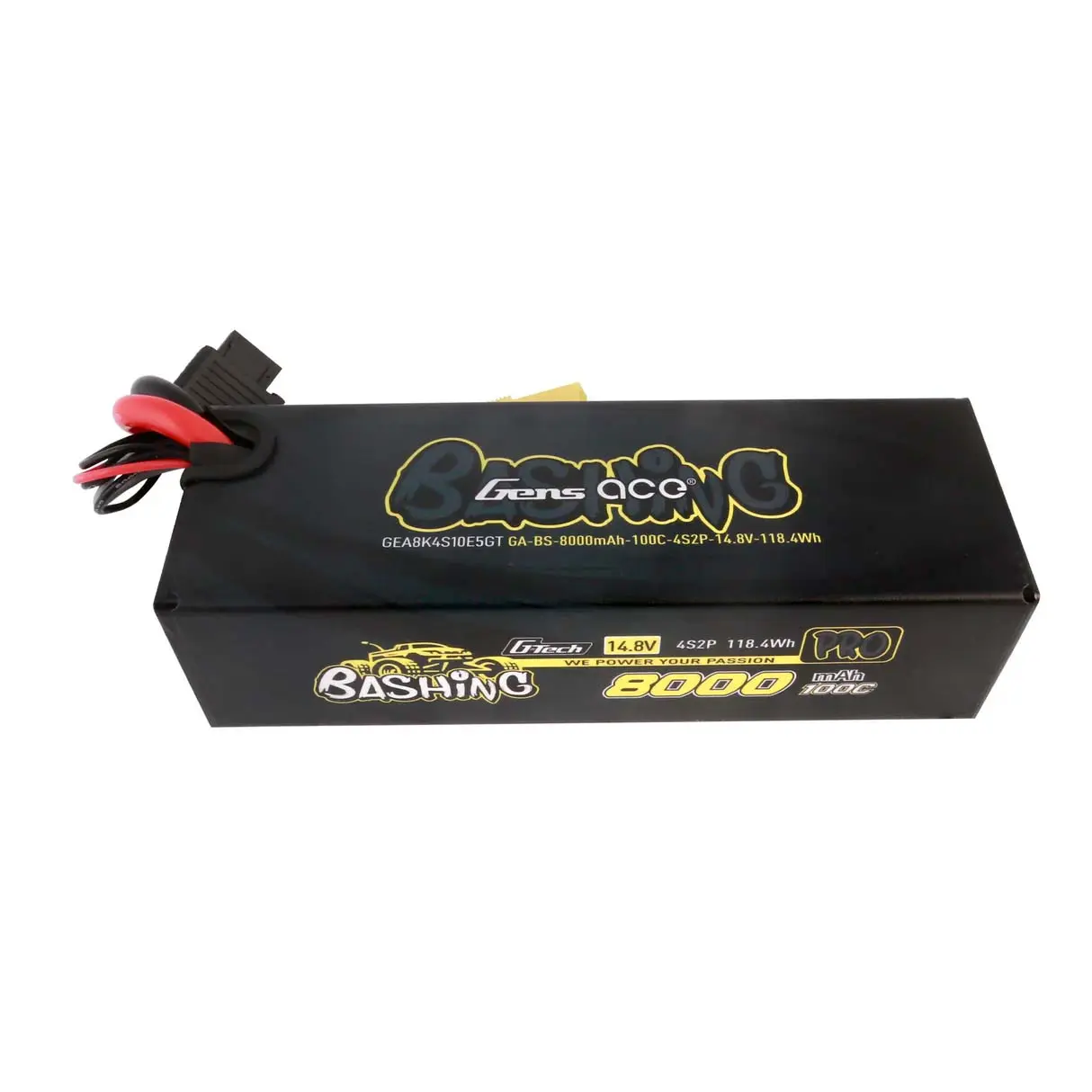 Gens Ace Extreme LiPo 4S 14.8V 8000mAh 100C EC5 157x53x42mm 760g G-Tech