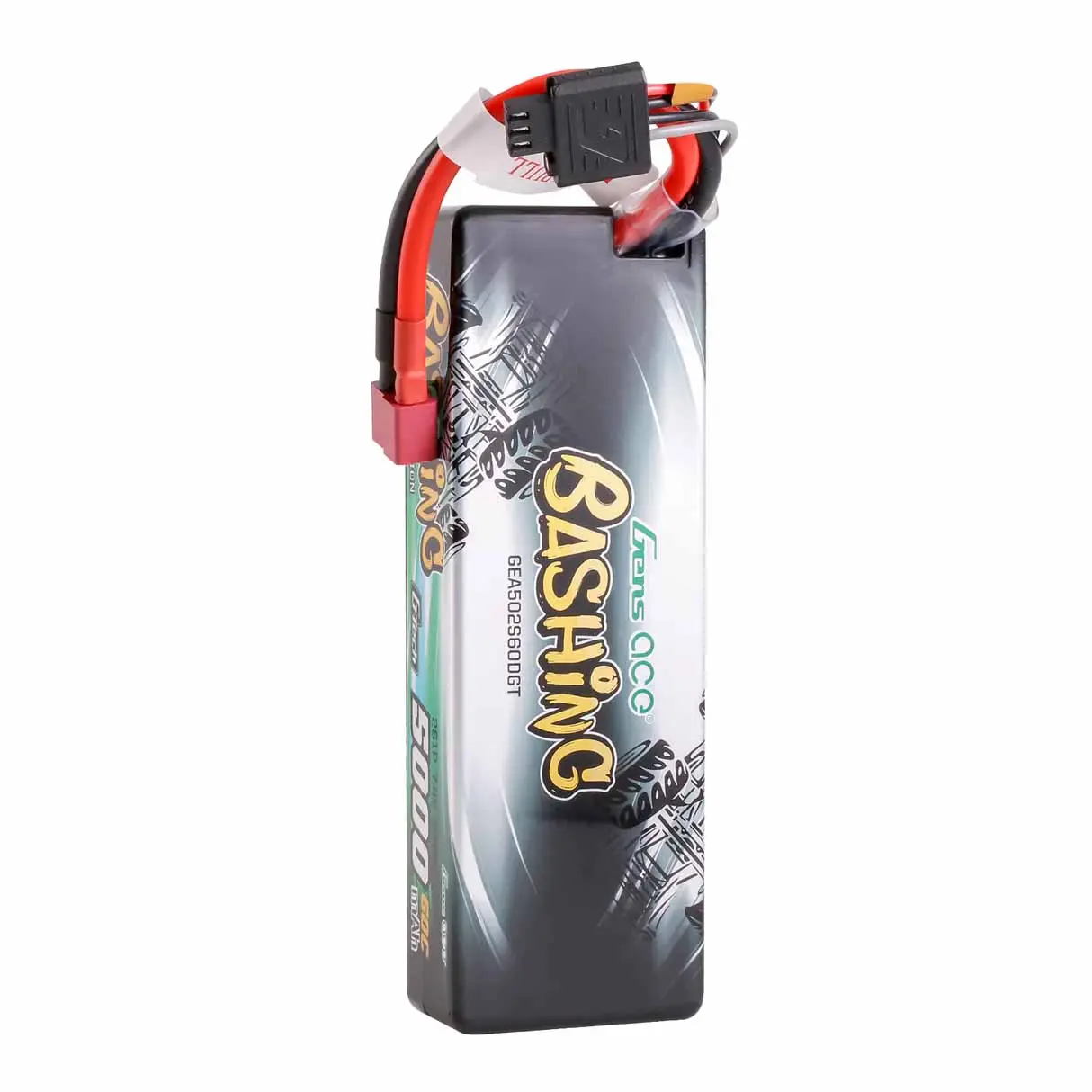 Gens Ace Bashing LiPo 2S 7.4V 5000mAh 60C (Deans) 136x48x25mm 250g G-Tech
