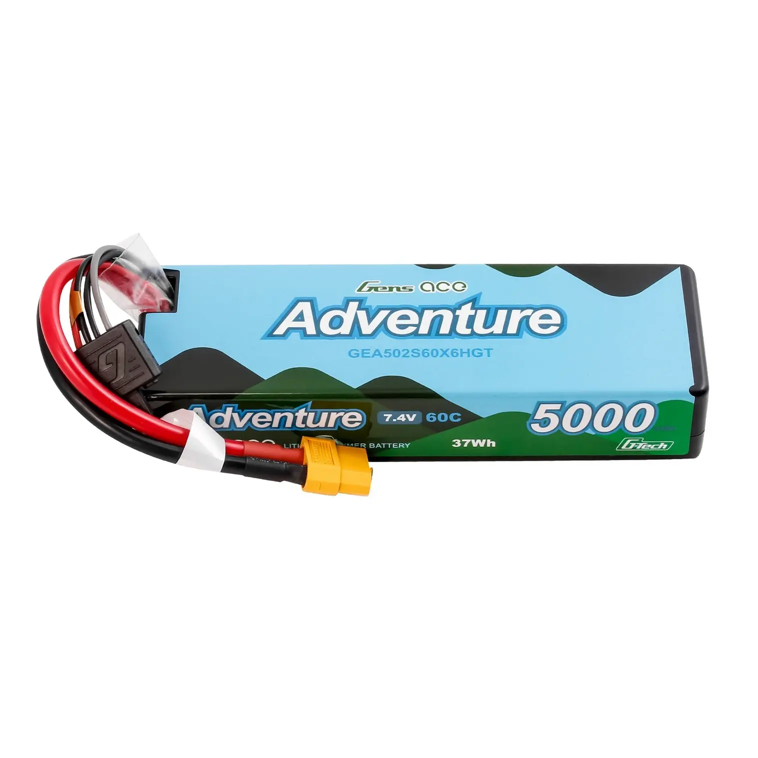 Gens Ace Adventure LiPo 2S 7.4V 5000mAh 60C (XT60) 138x47x25mm 250g G-Tech