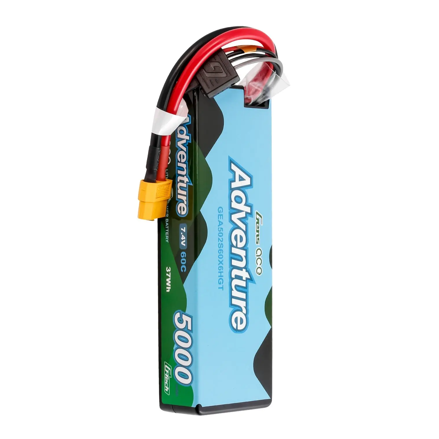 Gens Ace Adventure LiPo 2S 7.4V 5000mAh 60C (XT60) 138x47x25mm 250g G-Tech