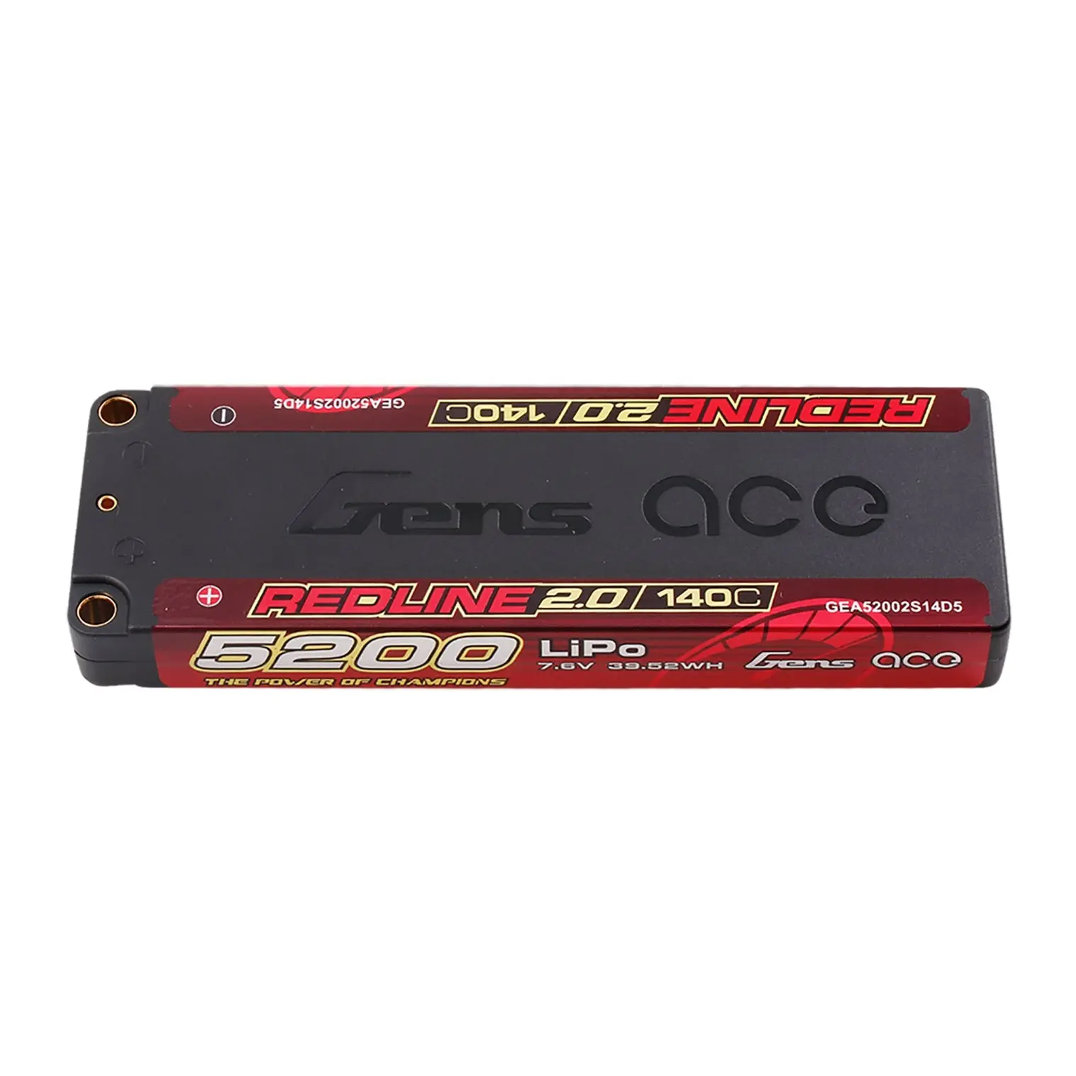 Gens Ace Redline 2.0 Low Profile 2S HV 7.6V 5200mAh 140C 138x46x16mm 200g