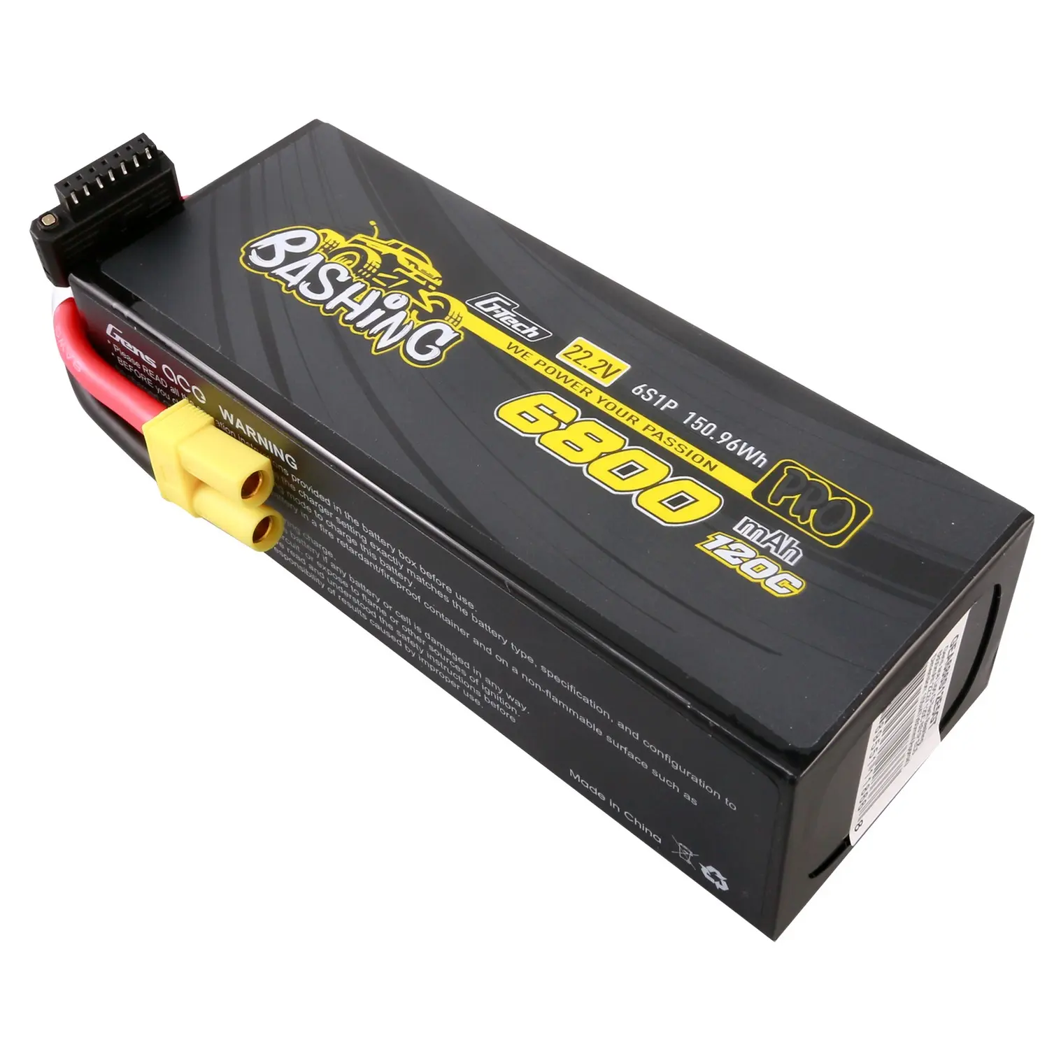 Gens Ace Extreme LiPo 6S 22.2V 6800mAh 120C EC5 159x47x61mm 915g G-Tech