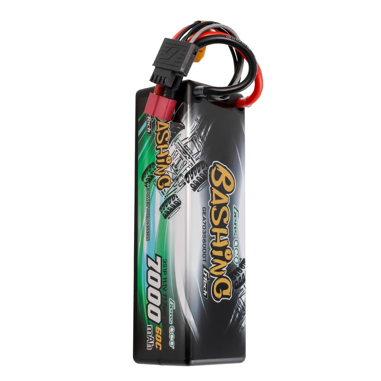 Gens Ace Bashing LiPo 3S 11.1V 7000mAh 60C (Deans) 138x47x39mm 450g G-Tech