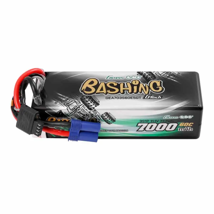 Gens Ace Bashing LiPo 3S 11.1V 7000mAh 60C (EC5) 138x47x39mm 450g G-Tech