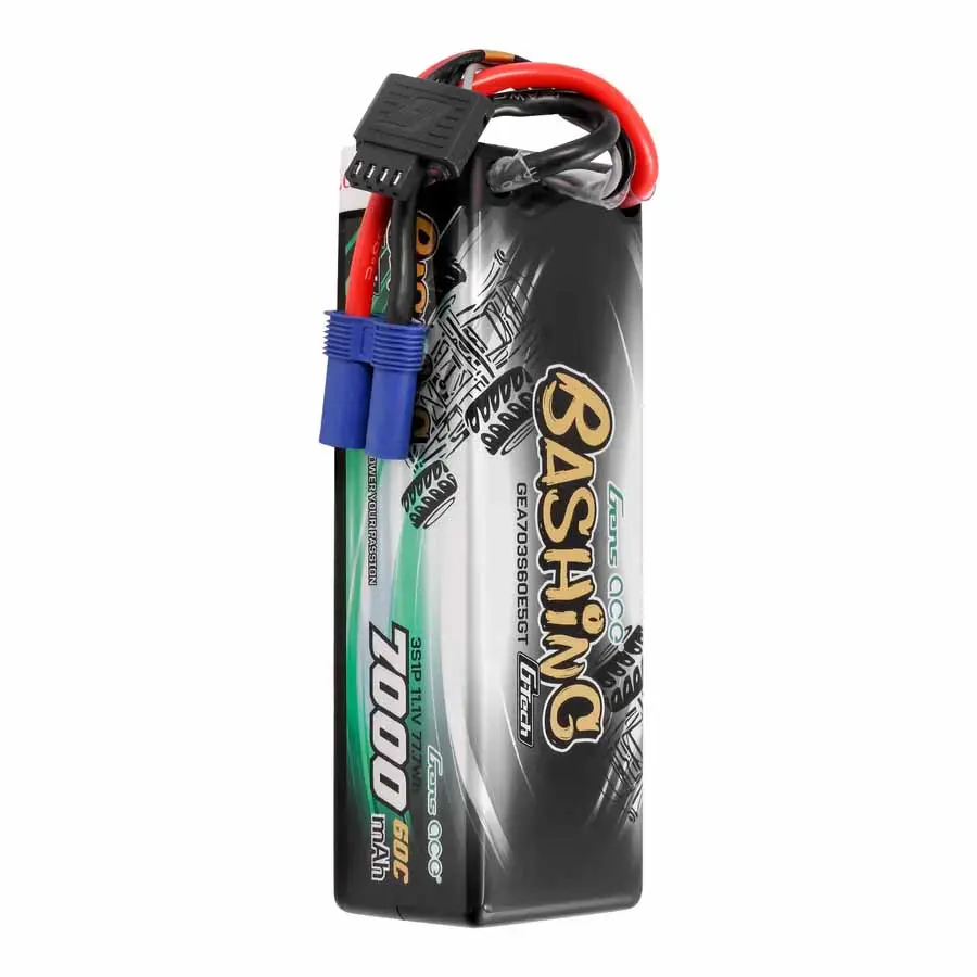 Gens Ace Bashing LiPo 3S 11.1V 7000mAh 60C (EC5) 138x47x39mm 450g G-Tech