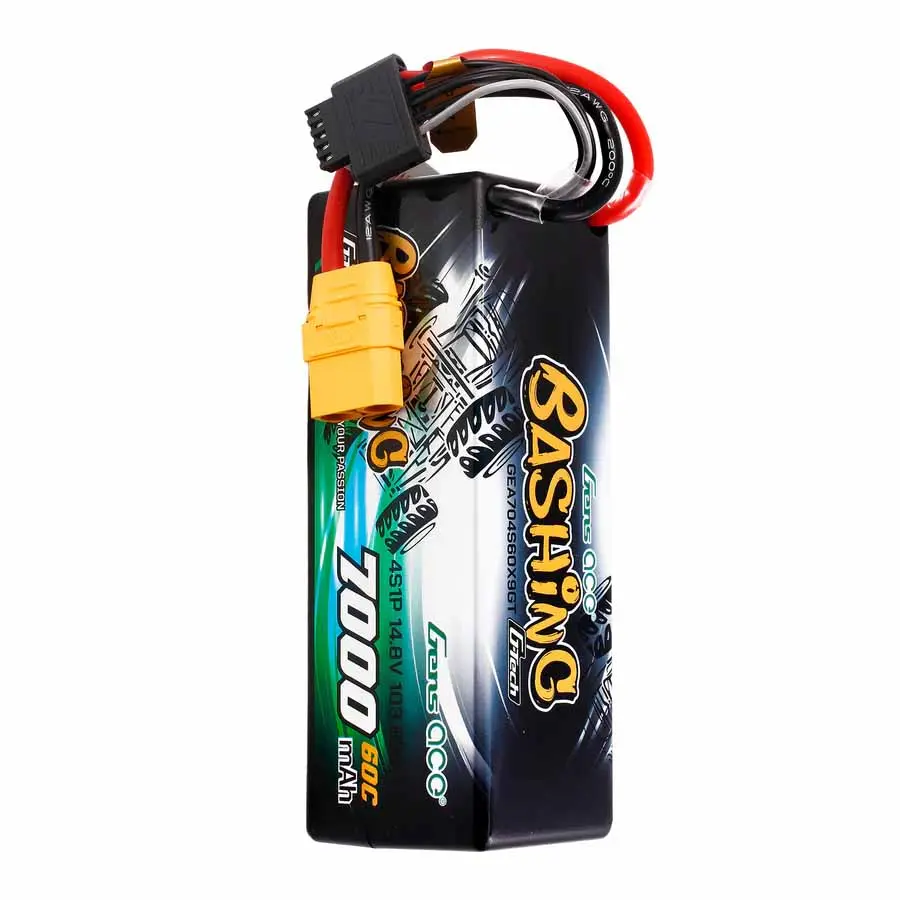 Gens Ace Bashing LiPo 4S 14.8V 7000mAh 60C (XT90) 138x47x49mm 590g G-Tech