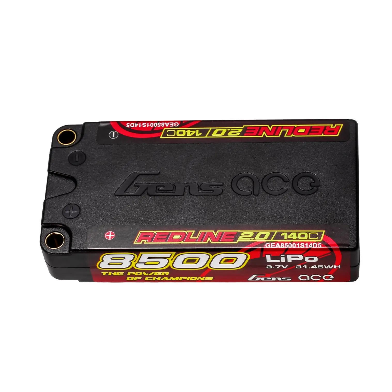 Gens Ace Redline 2.0 1S 3.7V 8500mAh 140C 93x47x18.5mm 160g